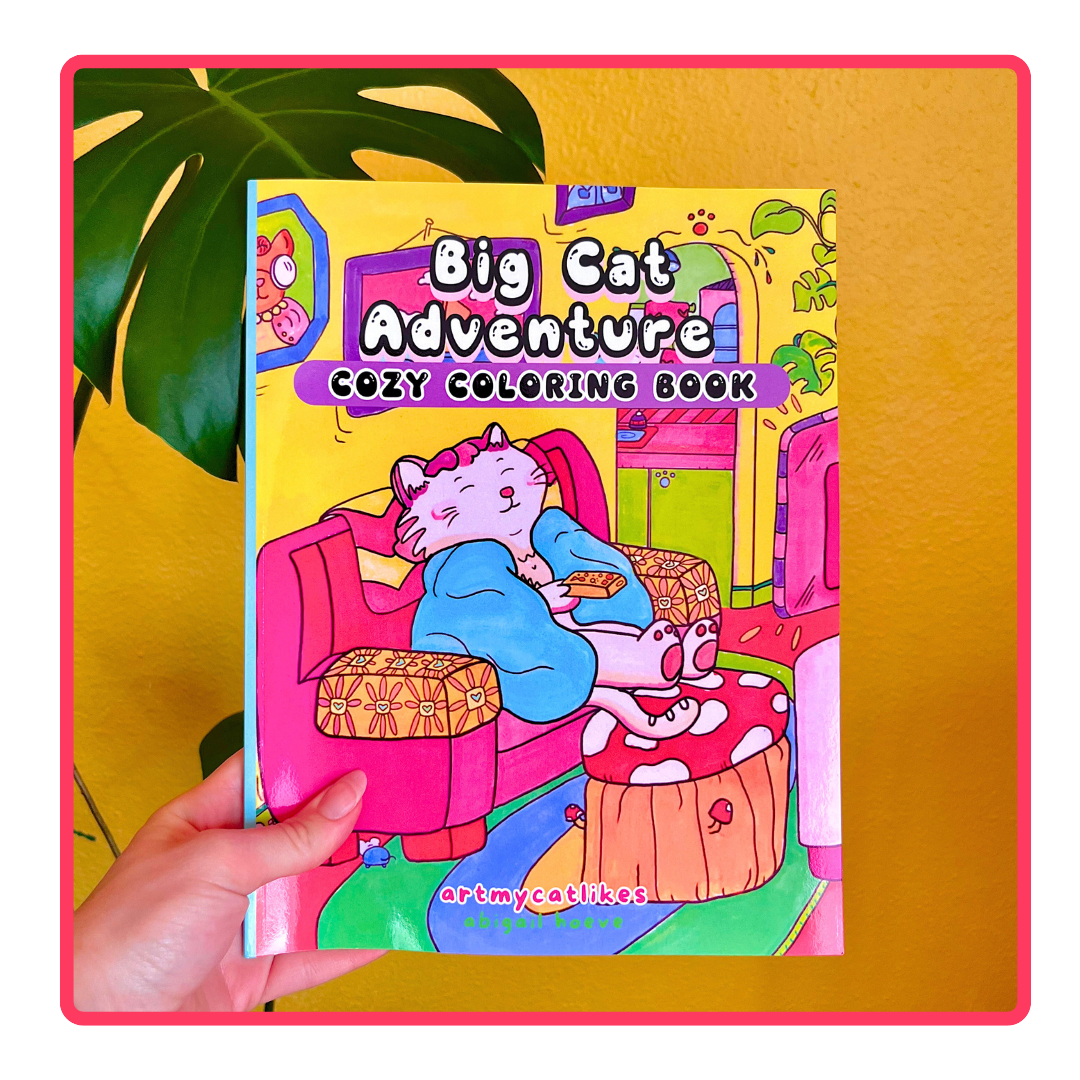 Big Cat Adventure | Cozy Coloring Book
