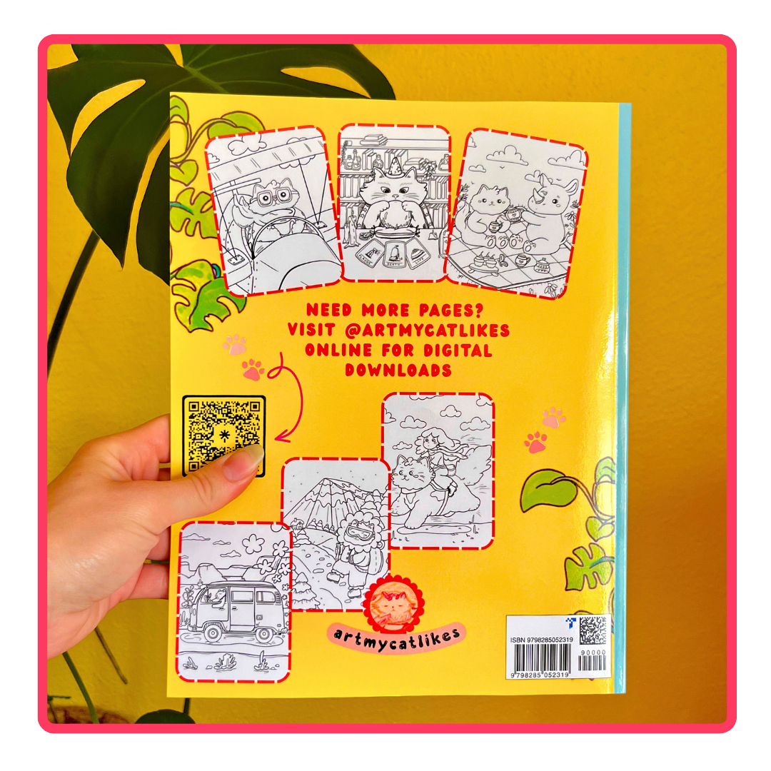 Big Cat Adventure | Cozy Coloring Book