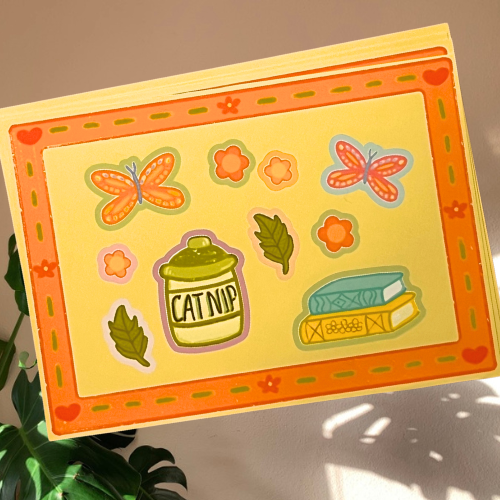 Spring Butterfly Sticker Sheet